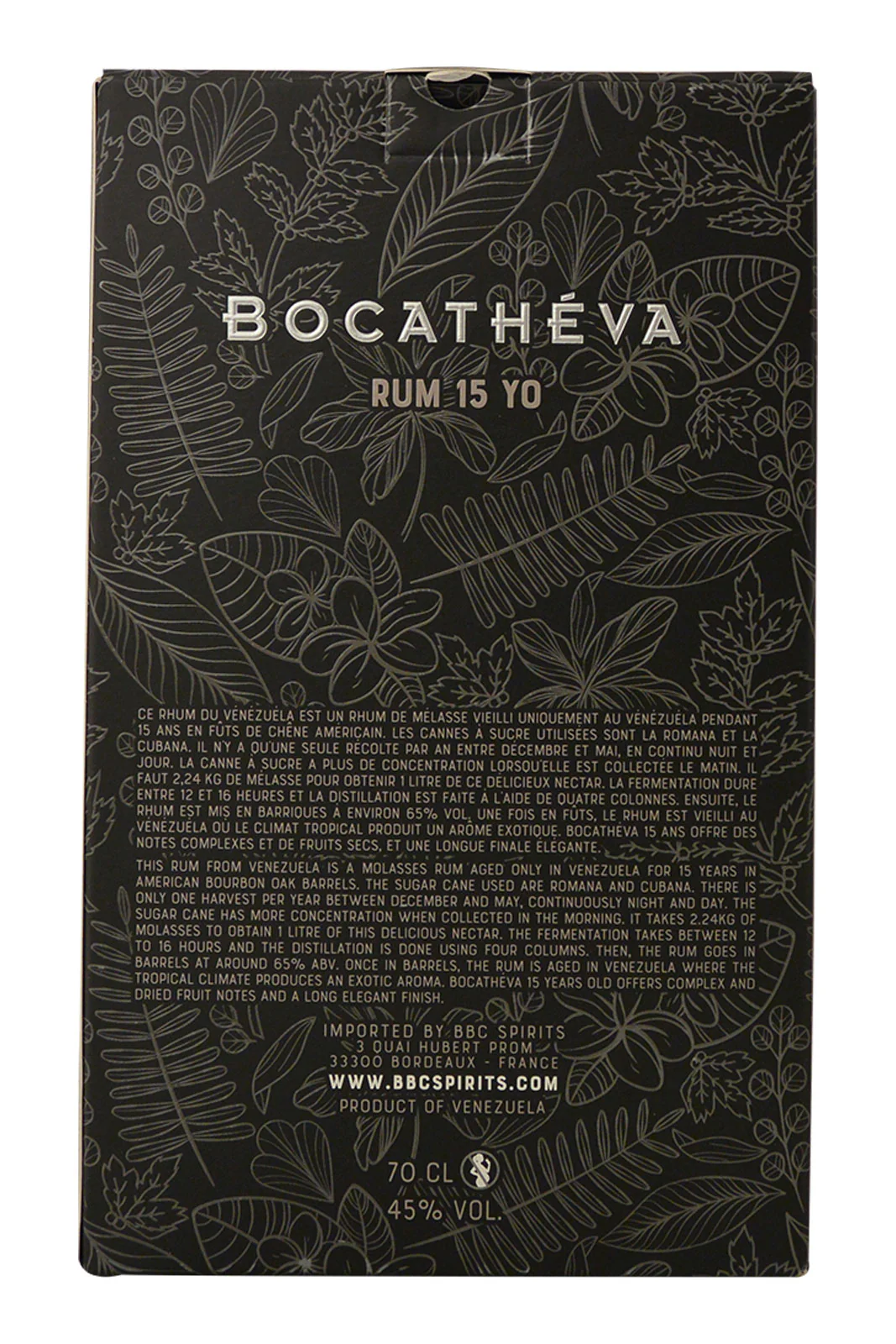 Bocatheva Venezuela Rum 15 Year Old - Image 4