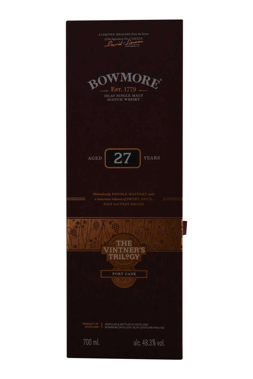 Bowmore 27 Year Old Port Cask The Vintner's Trilogy - Image 4