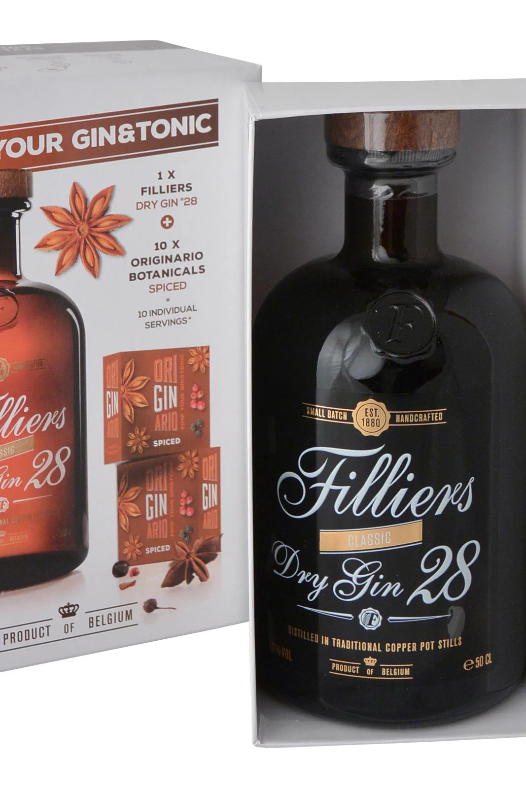 Filliers Dry Gin 28 + 10 x Originario Botanicals Spiced - Image 4