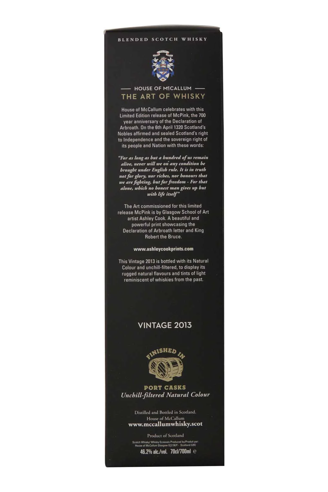 The Art of Whisky Mc'Pink Arbroath 2013 House of McCallum - Image 5