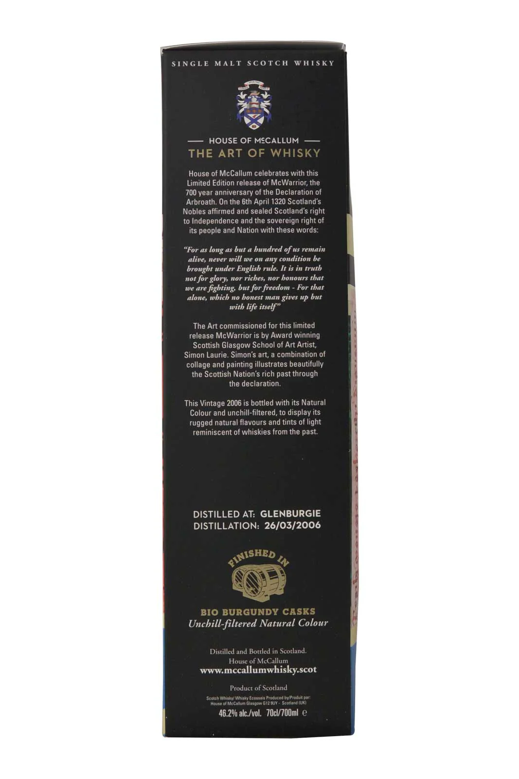 The Art of Whisky McWarrior Glenburgie 12 Year Old House of McCallum - Image 6