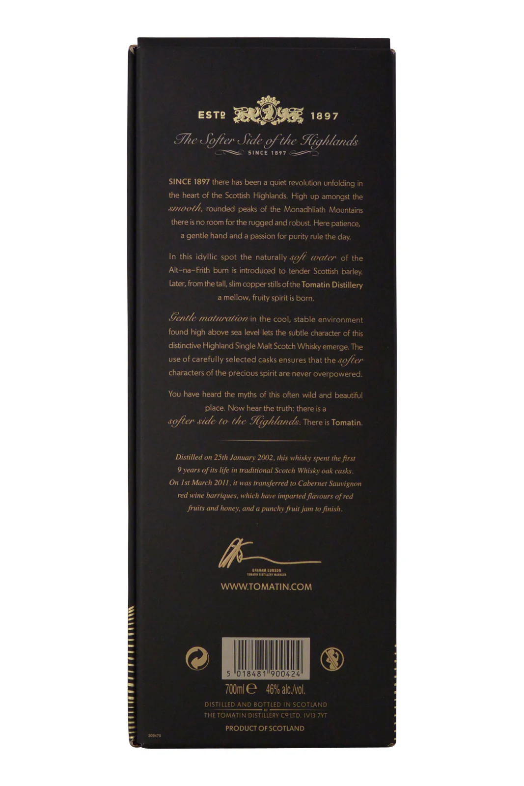 Tomatin 2002 Cabernet Sauvignon - Image 5